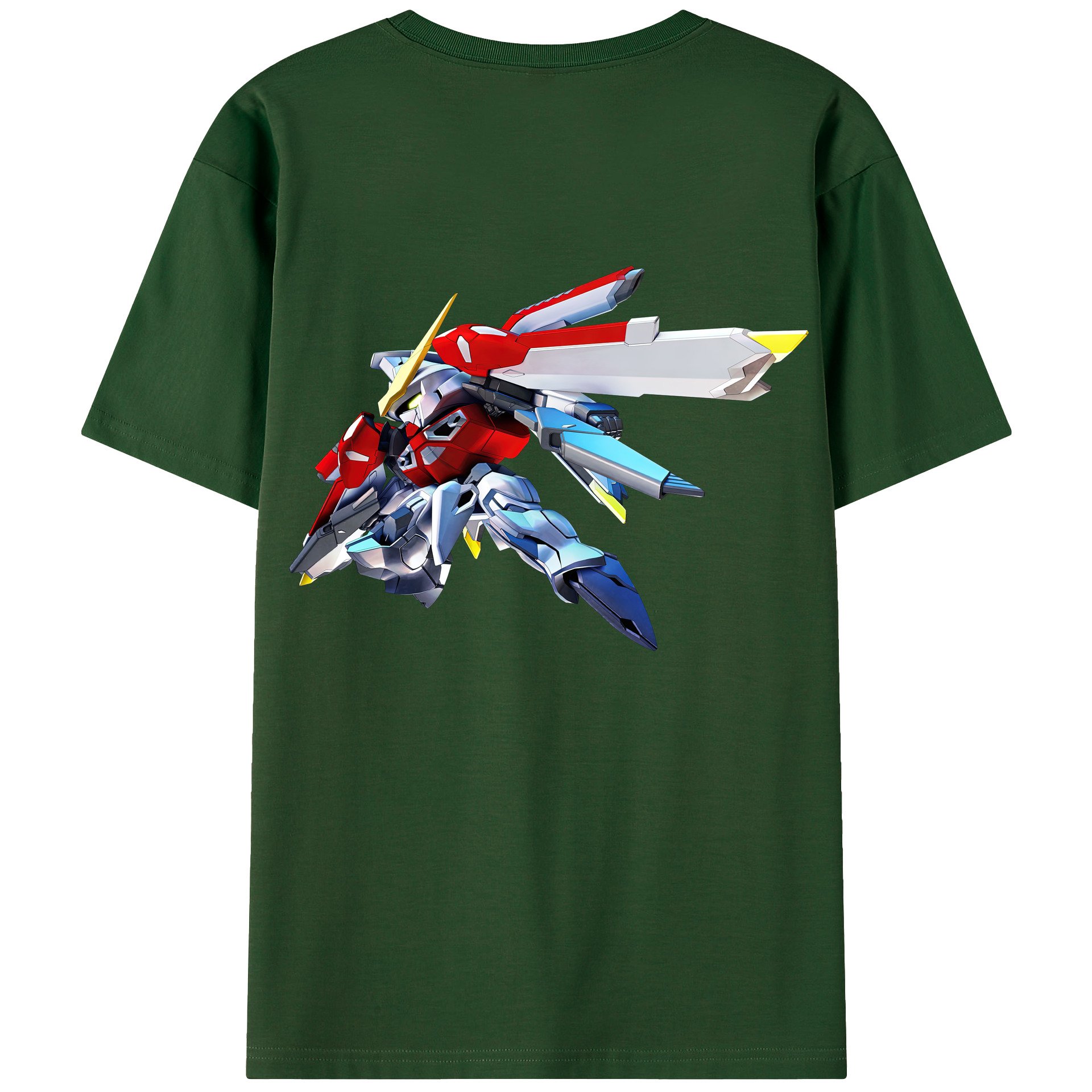 （画像用） 機動戦士ガンダム Mobile Suit Gundam 綿100％半袖Tシャツ（背面プリント）